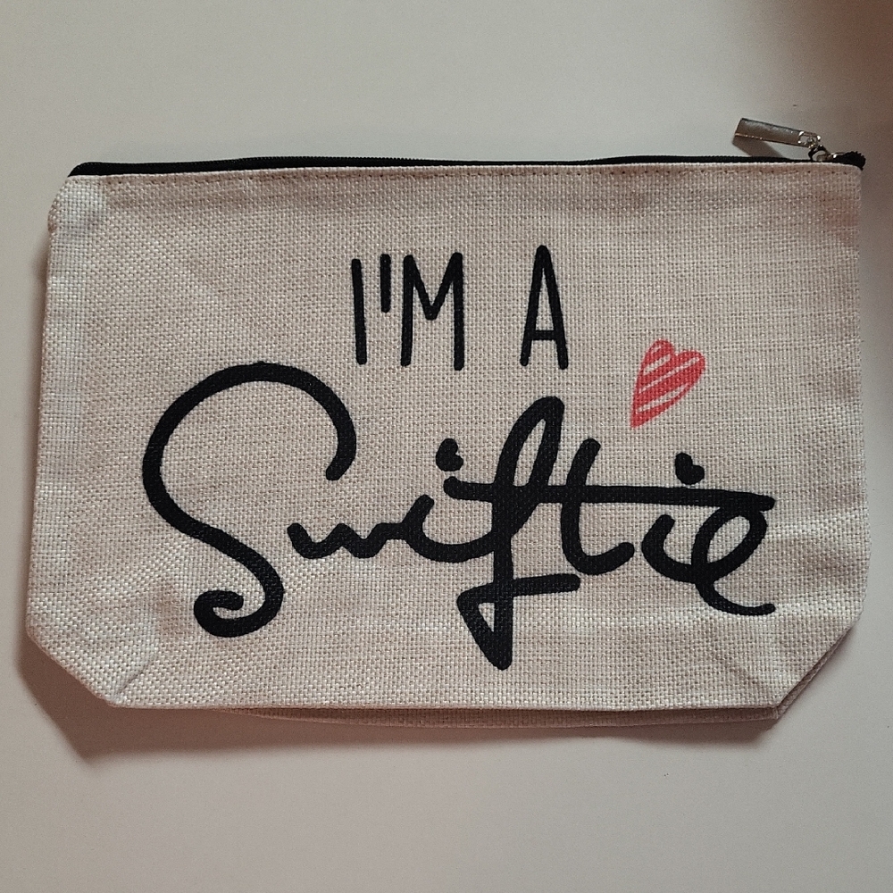 I'm a Swiftie Canvas Pouch - Black and White